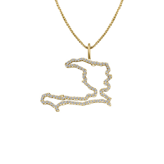 D'Ayiti Map Pendent