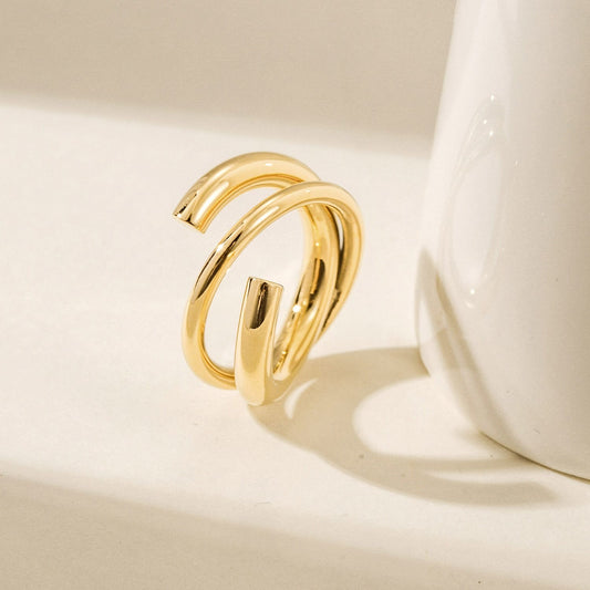 Bold Spiral Ring