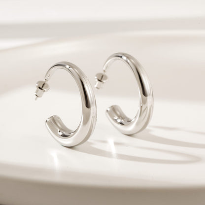 Tapered Edge Hoops