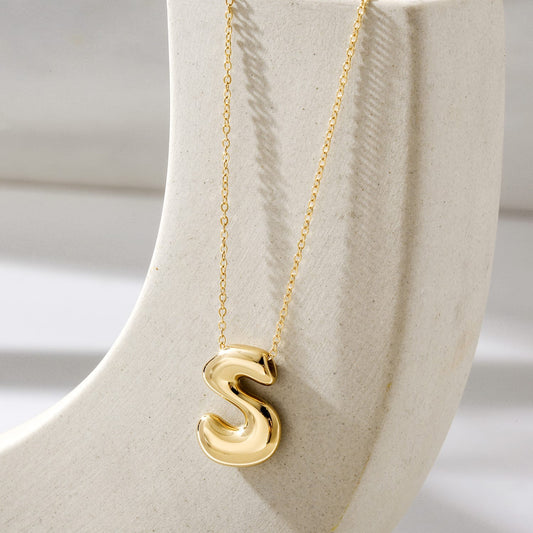 Cloud Initial Necklace