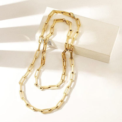 Statement Paper Clip Necklace