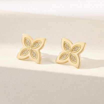 Flora Pavé Earrings