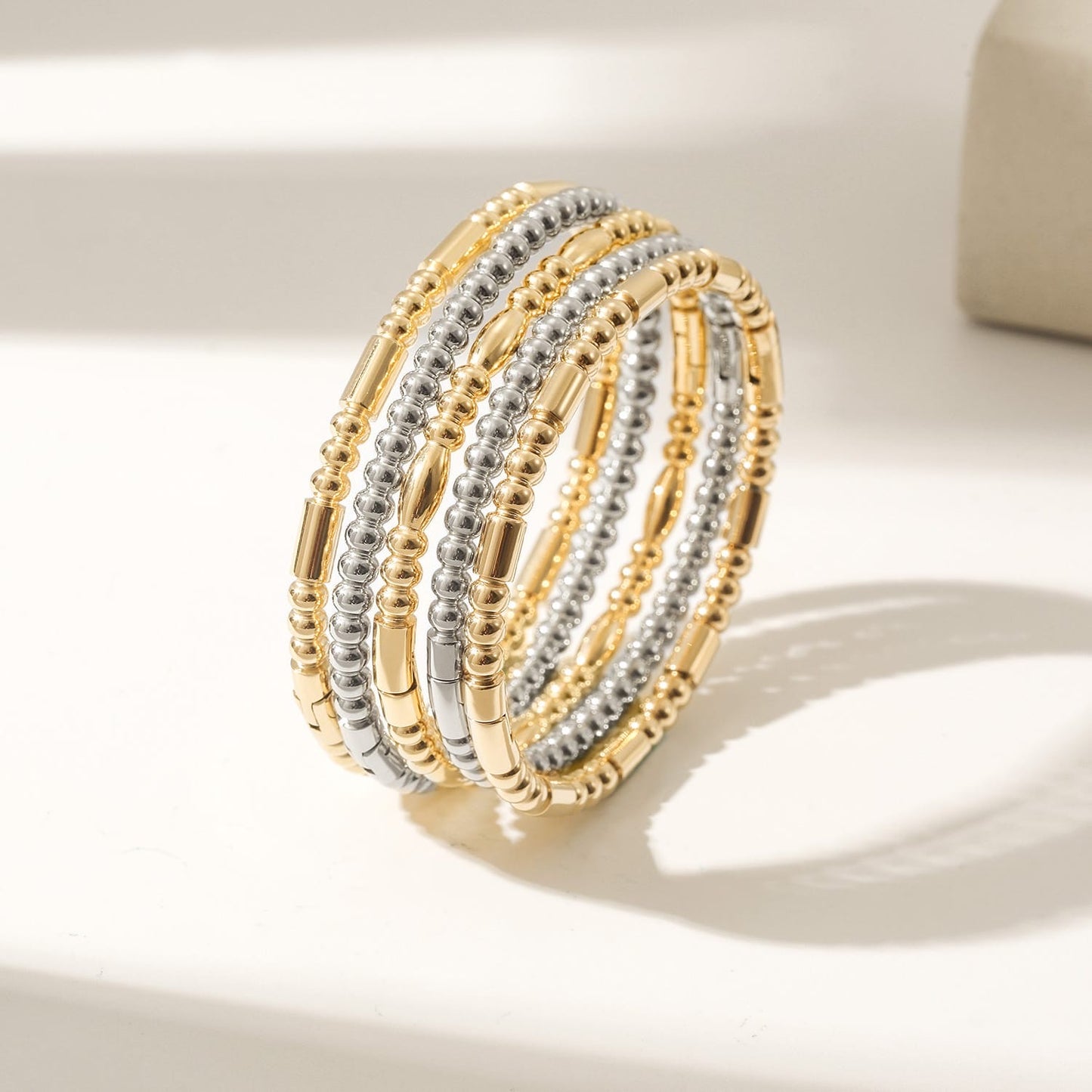 Beaded Barrel Bangle