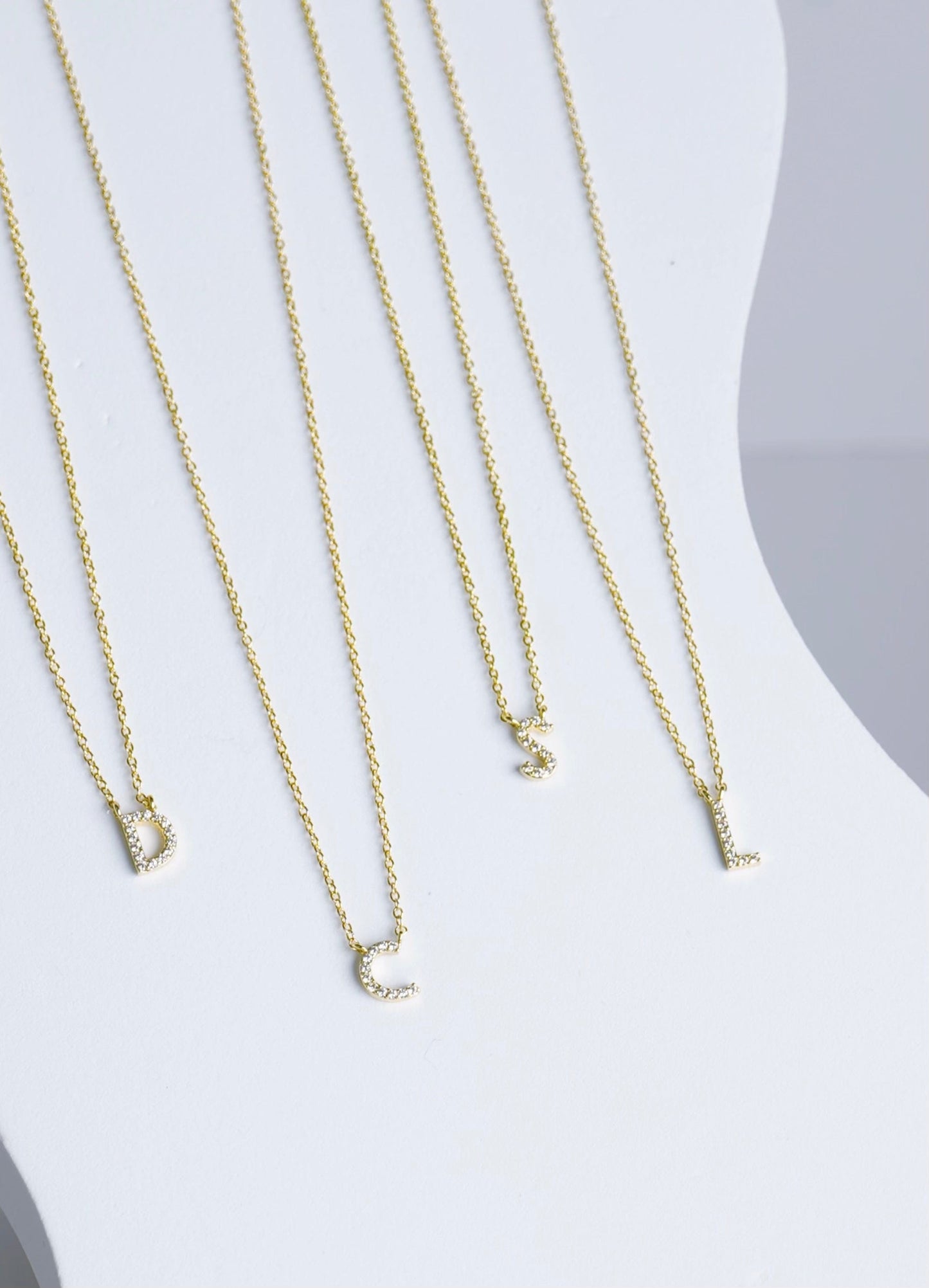 Diamond Initial Necklace