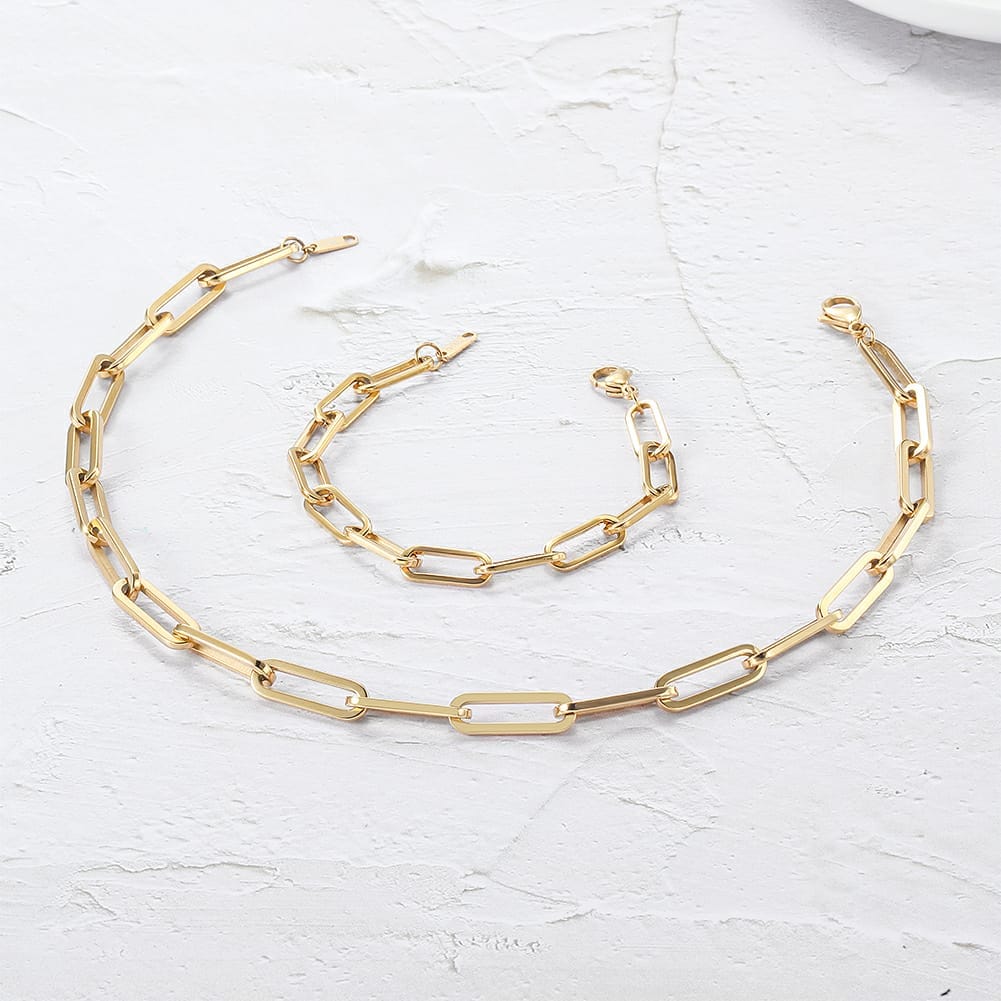 Statement Paper Clip Bracelet