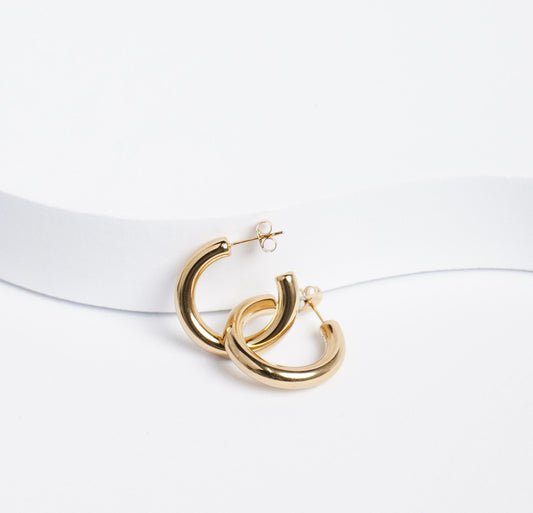 Golden hoops Earrings essence by Erika Suzie