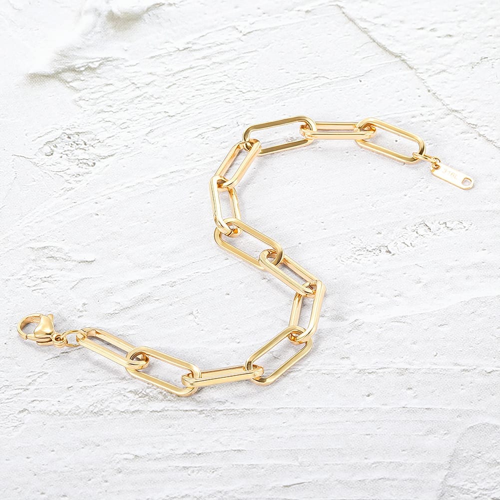 Statement Paper Clip Bracelet